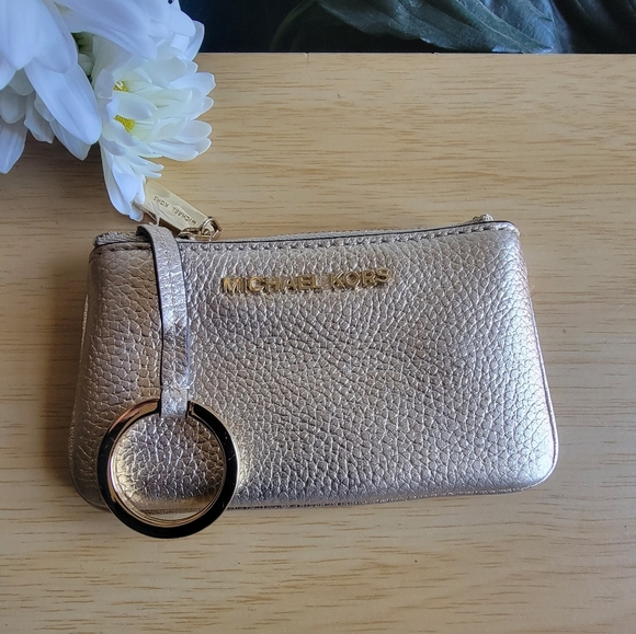 Michael Kors Metallic Gold Wristlet - Picture 2 of 10